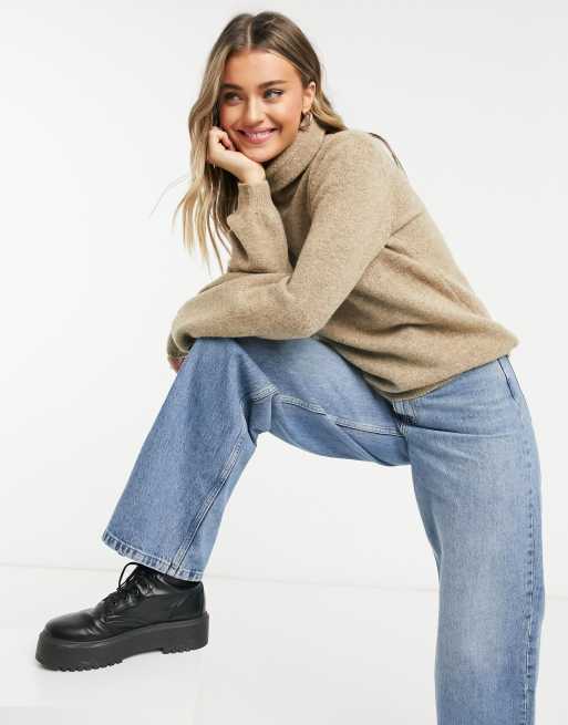 Object - Maglione con collo alto beige