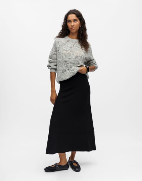 Object Maxi skirt in black - view 1