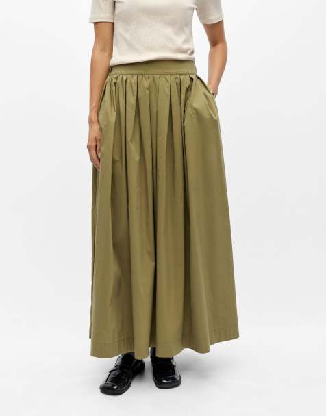 Object Maxi skirt in martini olive1 - view 1