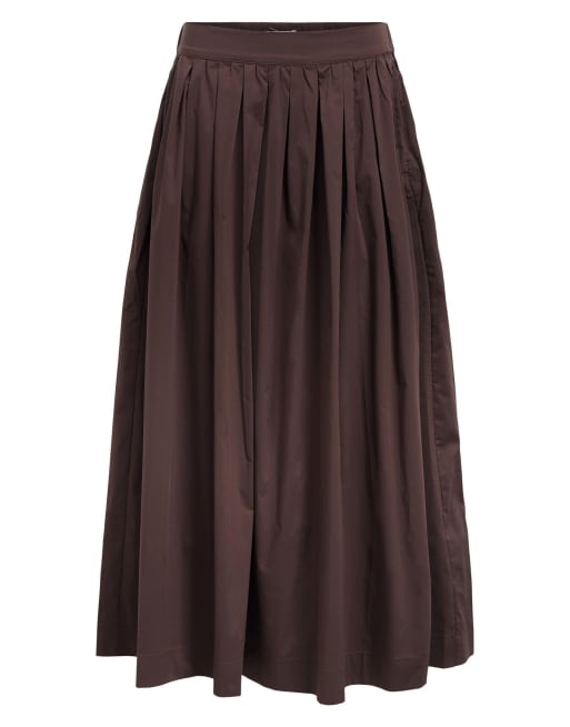 Object maxi skirt in seal brown, 6 of 6