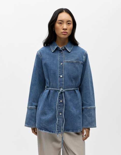 Object - Mellemblå skjorte i denim - view 1