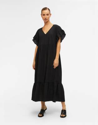 Object Midi Dress In Black