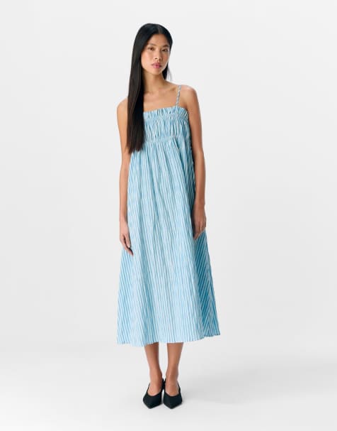 Object – Midikleid in Kornblumenblau - view 1
