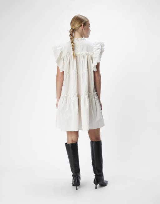 Object - Mini jurk in crème, 2 van 4