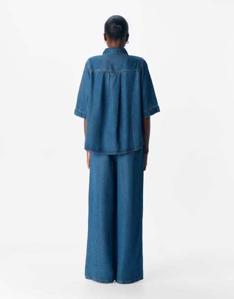 Object - Mørkeblå denimjakke - view 1
