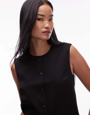 Object O-neck Vest In Black