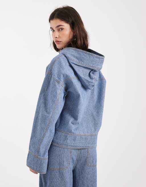 DENIM HOODIE ジャケット/searoomlynn シールームリン DENIM HOODIEジャケット ダークインディゴ