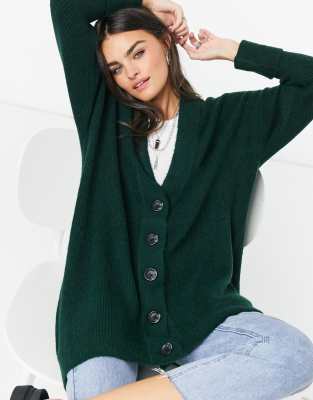asos green cardigan