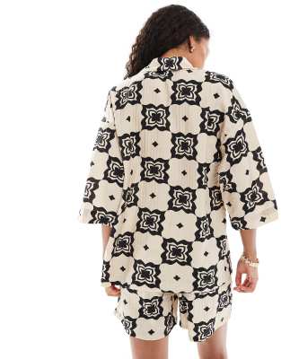 Object Oversized Shirt In Neutral