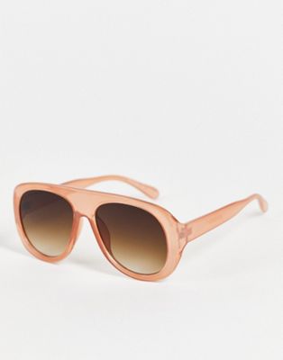 Object oversized sunglasses in pink