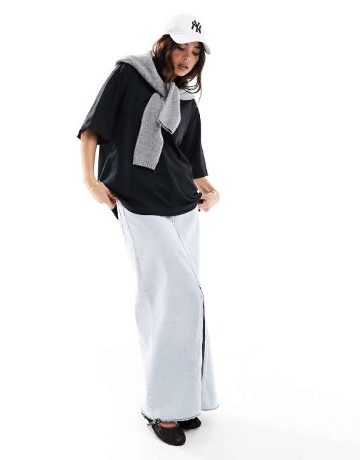 Object - Oversized T-shirt i sort, 2 af 4