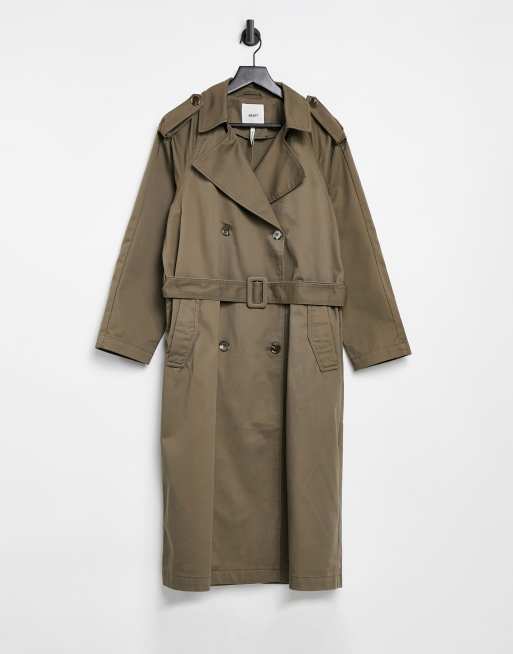 Object oversized trench coat in brown