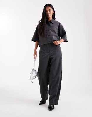 Pantalon d'ensemble ample  taille haute - fonc chin - Object - Modalova