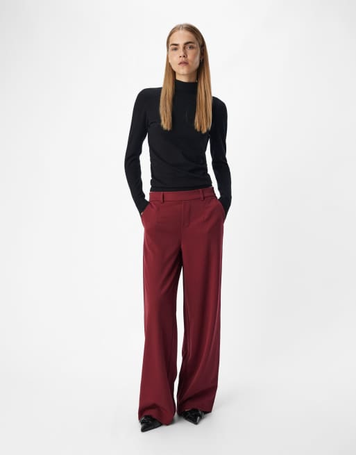 Object - Pantalones rojo cabernet 1, 3 de 5