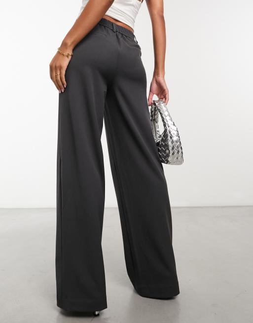 Object - Pantaloni eleganti grigi a vita medio alta, 3 di 4