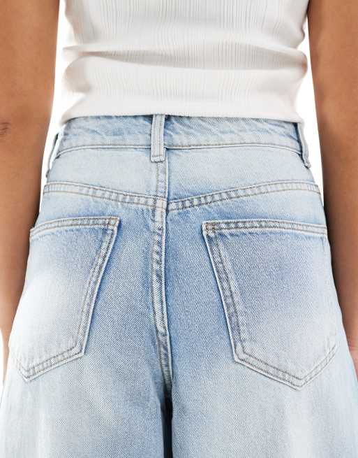 Object – Premium - Ljusblå jeans med extra vida barrelben, 5 av 5