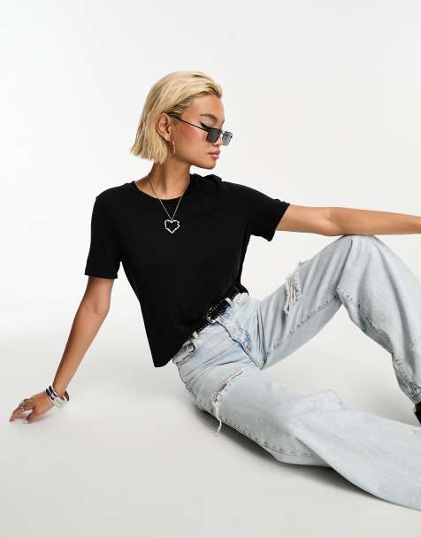 Object - Premium - T-shirt près du corps doux - Noir - view 1
