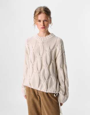 Object - Pullover in Sandweiß