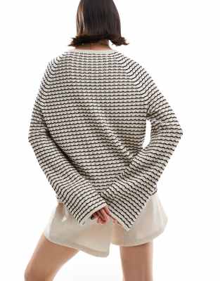 OBJECT RELAXED SWEATER WITH WIDE SLEEVES 