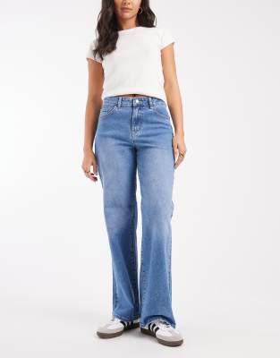 Object - Rio Mae - Weite Jeans in hellem Jeansblau