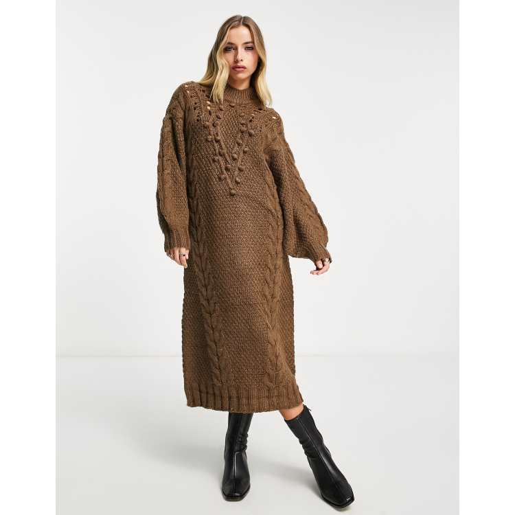 Robe pull longue discount h&m