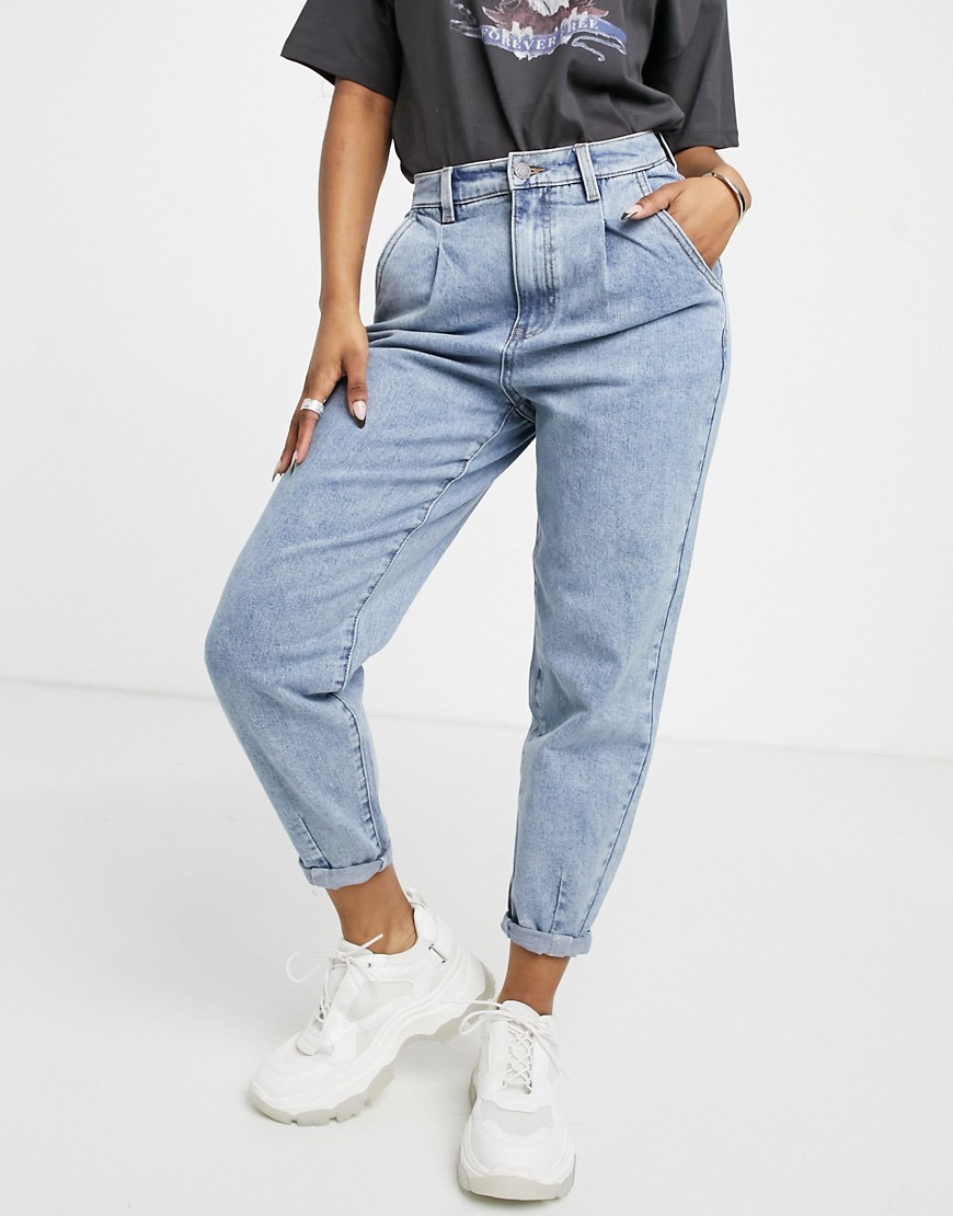 Object - Roxanne - Jeans met hoge taille in lichtblauw