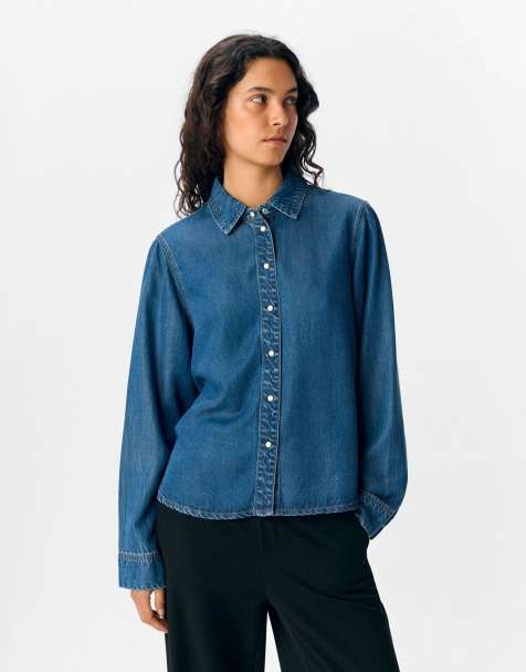Object Shirt in medium blue denim - view 1