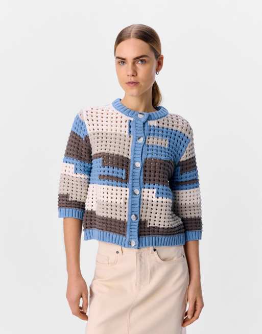 Object – Strickjacke in Cloud Dancer