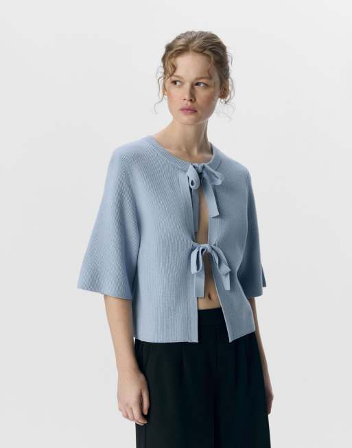 Object – Strickjacke in Kentucky-Blau
