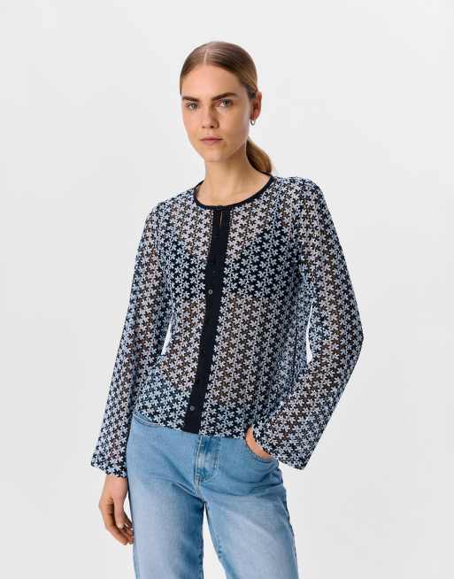 Object – Strickjacke in Kornblumenblau