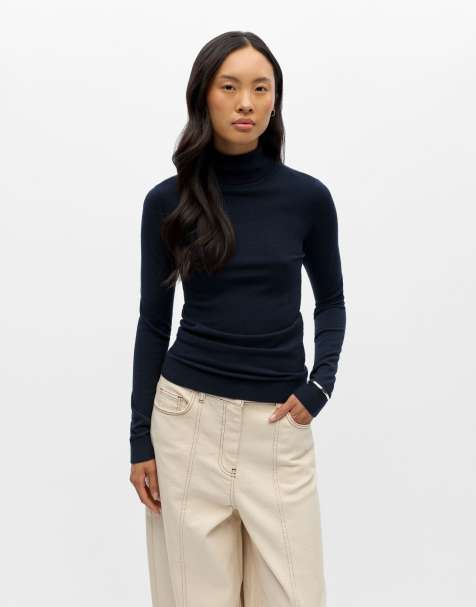 Object strikket pullover i sky black - view 1
