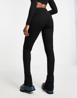 Object structured legging with zip front split | ASOS