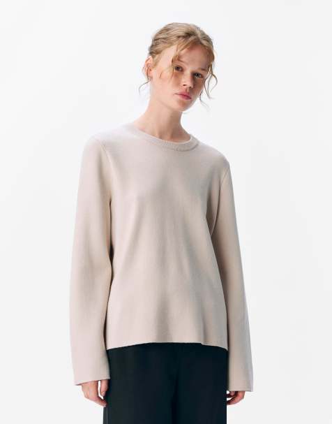 Object Knitted pullover in silver gray