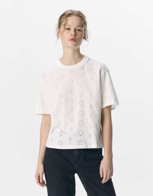 Object - T-shirt in 'cloud dancer'