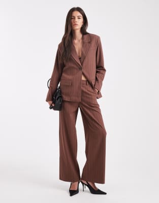 Object Tailored Blazer In Brown
