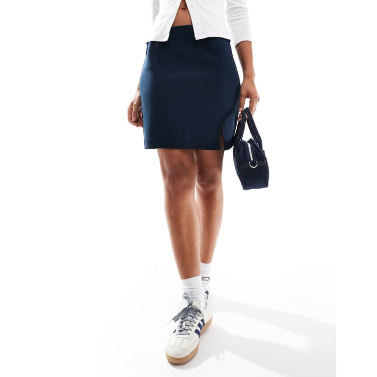 ★FRITUR★ Curved Dot Pocket Skirt Navy 207021912-1-skycaptain?$n_750w