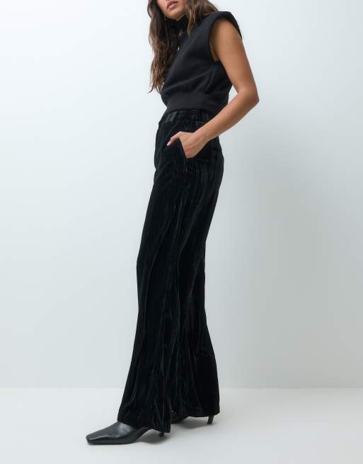 Object tailored soft touch pant in black, 2 of 5