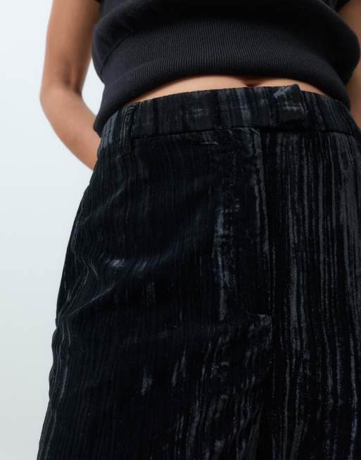 Object tailored soft touch pant in black, 4 of 5