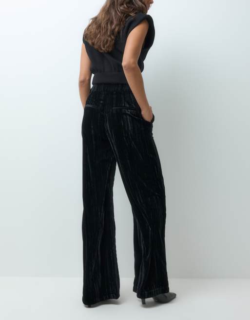 Object tailored soft touch pant in black, 5 of 5