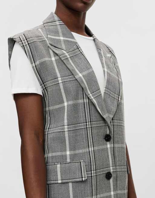 Object tailored waistcoat co-ord in grey check - GREY | ASOS