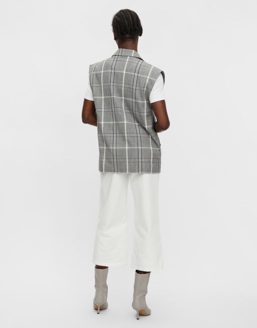 Object tailored waistcoat in grey check - GREY (part of a set), 3 of 4