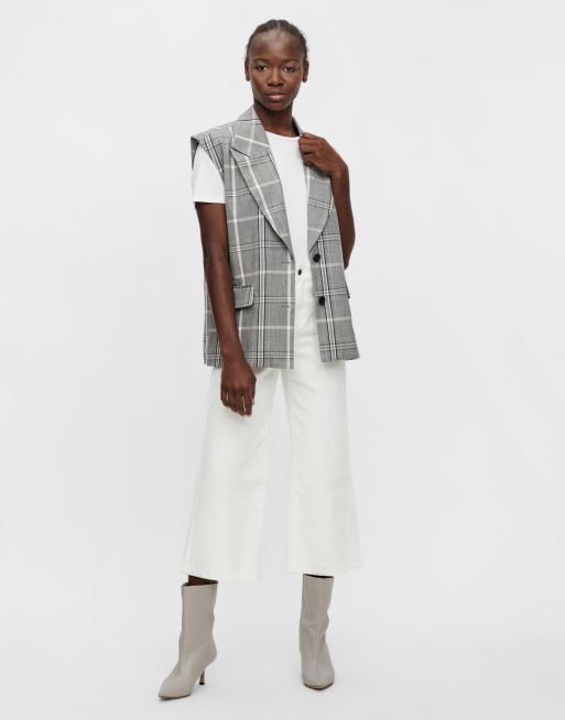 Object tailored waistcoat in grey check - GREY (part of a set) | ASOS