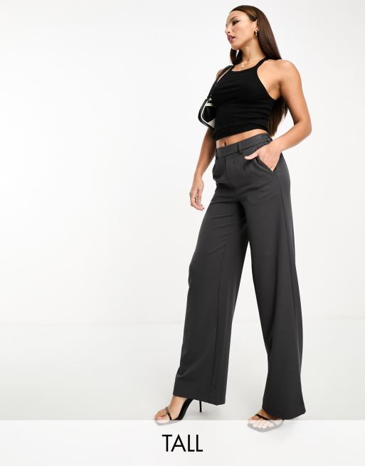 ASOS DESIGN Tall pull on pants in gray