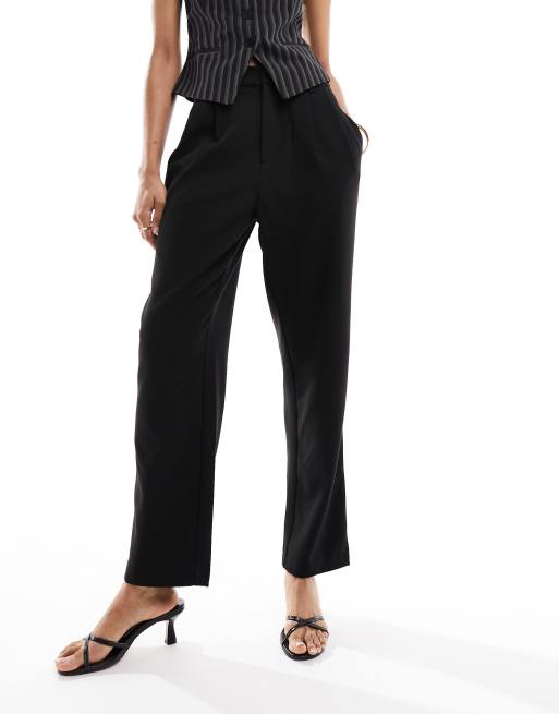 Black ankle grazer outlet trousers