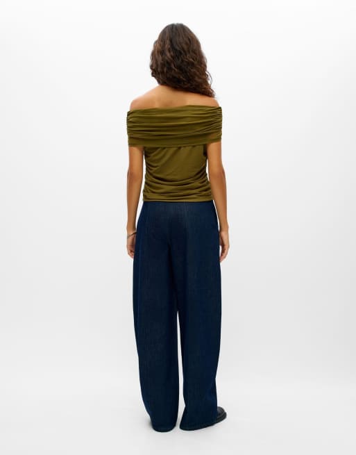 Object topp med bara axlar i martini olive, 2 av 5