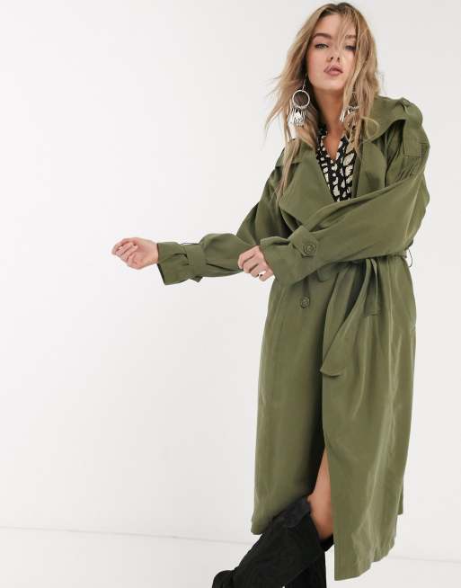 Trench coat kaki online femme