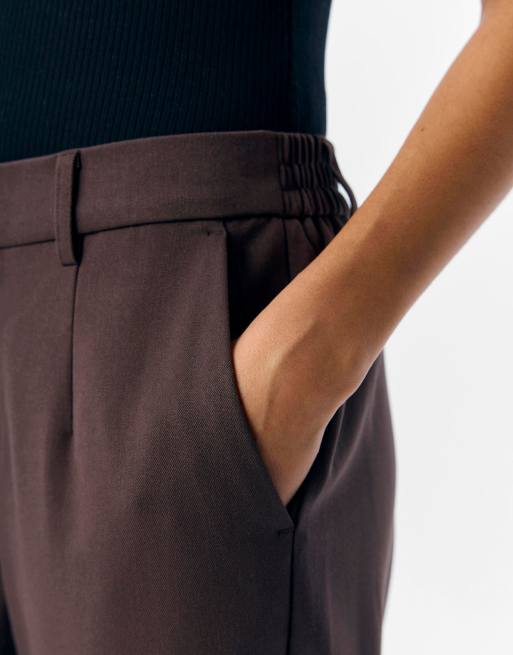 Object Trousers in seal brown, 4 of 5
