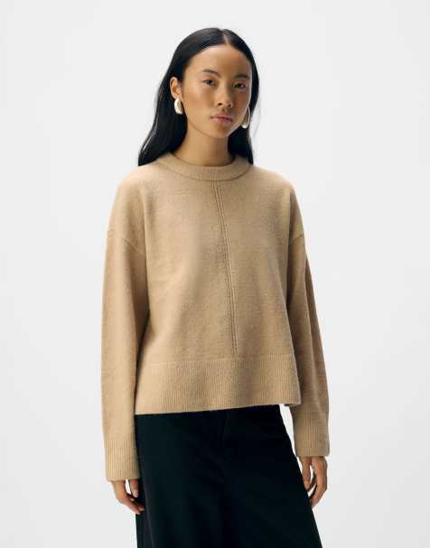 Object - Trui in camel - view 1