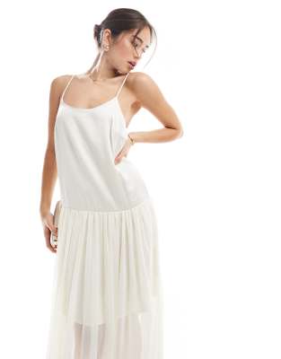 Object Tulle Maxi Slip Dress