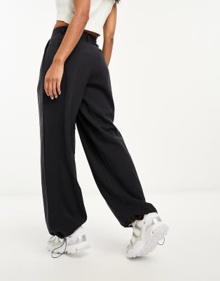 Object Ultimate Tailored Parachute Pants In Gray